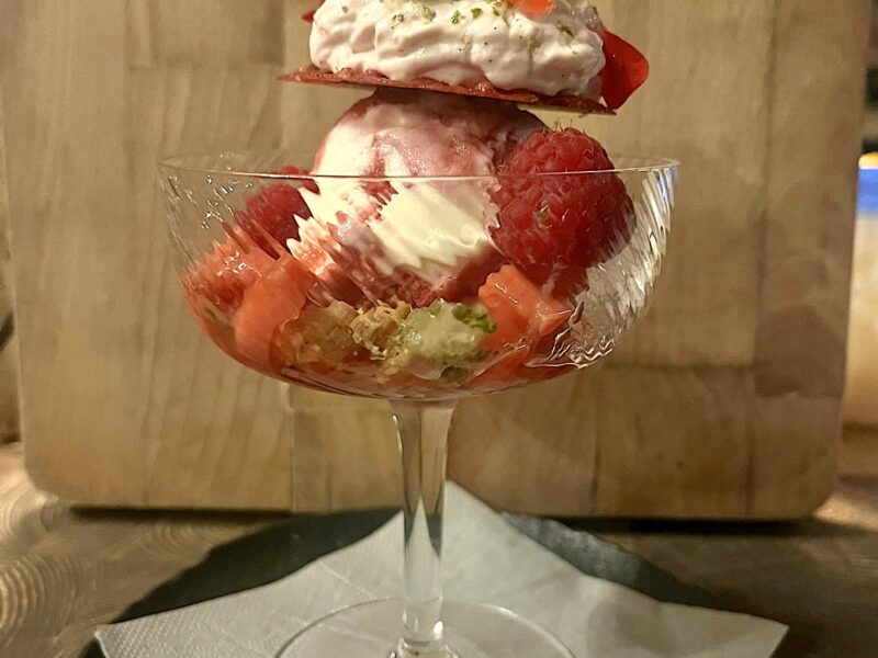 Rabarber, yoghurt, framboos