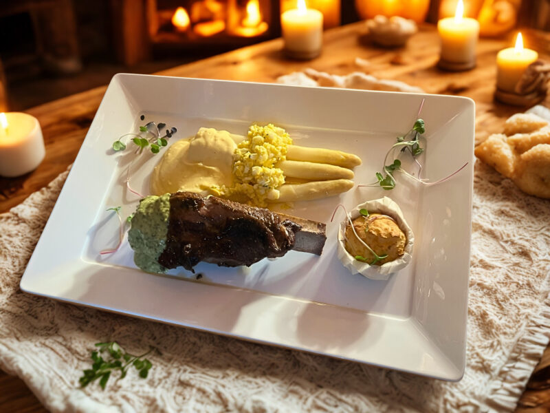 SALADE ASPERGES LAMSSCHOUDER EN MORILLES